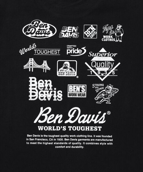 BEN DAVIS(ベンデイビス)の「【BEN DAVIS】GRAPHIC L/S TEE (REG) / ロンT ユニセックス レギュラーフィット 長袖 ラバープリント(Tシャツ/カットソー・メンズ・ネイビー/ホワイト/ブラック・MEDIUM/LARGE/X-LARGE)」の20枚目の写真