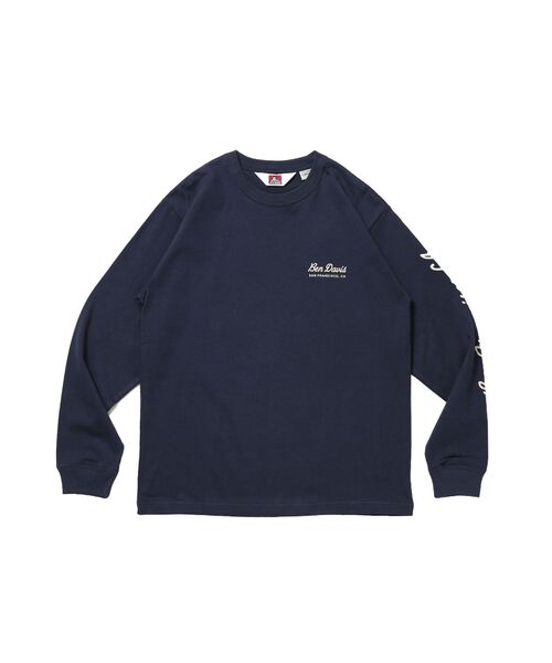 BEN DAVIS(ベンデイビス)の「【BEN DAVIS】GRAPHIC L/S TEE (REG) / ロンT ユニセックス レギュラーフィット 長袖 ラバープリント(Tシャツ/カットソー・メンズ・ネイビー/ホワイト/ブラック・MEDIUM/LARGE/X-LARGE)」の7枚目の写真