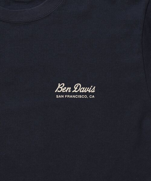 BEN DAVIS(ベンデイビス)の「【BEN DAVIS】GRAPHIC L/S TEE (REG) / ロンT ユニセックス レギュラーフィット 長袖 ラバープリント(Tシャツ/カットソー・メンズ・ネイビー/ホワイト/ブラック・MEDIUM/LARGE/X-LARGE)」の9枚目の写真