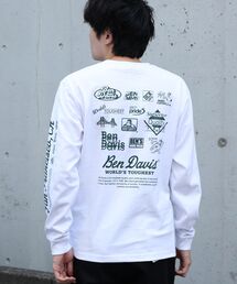 【BEN DAVIS】GRAPHIC L/S TEE (REG) / ロンT ユニセックス レギュラーフィット 長袖 ラバープリント