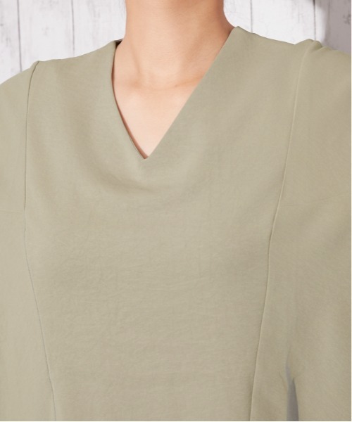 GORGE(ゴージ)の「《ドルマン・体型カバー》カットソー/カジュアル/春夏秋/全3色(Tシャツ/カットソー・レディース・ブラック/カーキ/オフホワイト・F)」の22枚目の写真