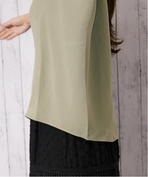 GORGE(ゴージ)の「《ドルマン・体型カバー》カットソー/カジュアル/春夏秋/全3色(Tシャツ/カットソー・レディース・ブラック/カーキ/オフホワイト・F)」の19枚目の写真
