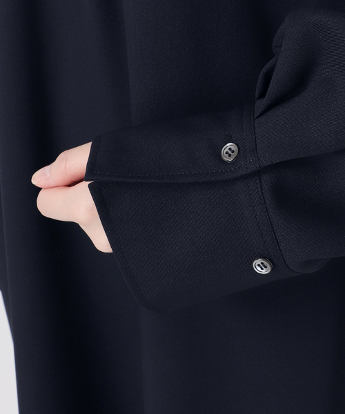 JOURNAL STANDARD(ジャーナルスタンダード)の「《追加》ウーリッシュツイルハーフジップワンピース(ワンピース・レディース・チャコールグレー/ネイビー・FREE)」の8枚目の写真