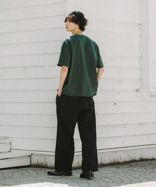 Bleme(ブレム)の「ヴィンテージデザイン ヘンリーネック Tシャツ(Tシャツ/カットソー・メンズ・グリーン/ブラック/ベージュ・M/L/XL/S)」の15枚目の写真