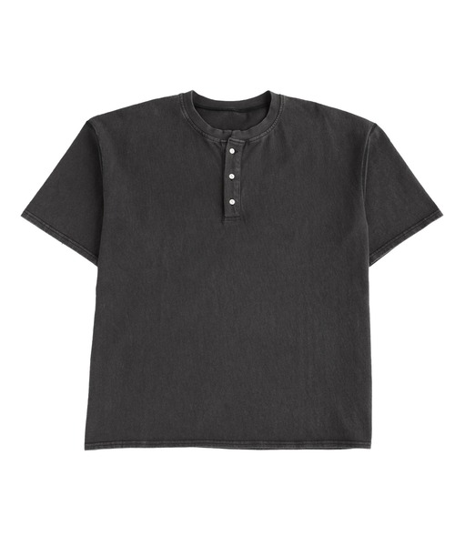 Bleme(ブレム)の「ヴィンテージデザイン ヘンリーネック Tシャツ(Tシャツ/カットソー・メンズ・グリーン/ブラック/ベージュ・M/L/XL/S)」の16枚目の写真