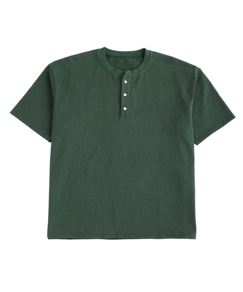 Bleme(ブレム)の「ヴィンテージデザイン ヘンリーネック Tシャツ(Tシャツ/カットソー・メンズ・グリーン/ブラック/ベージュ・M/L/XL/S)」の18枚目の写真