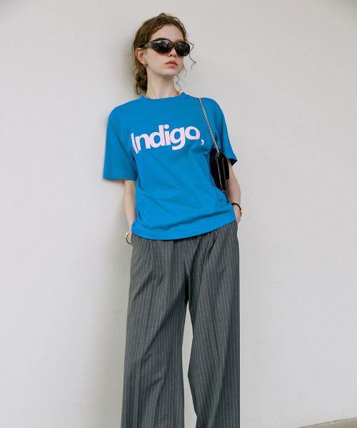 DEWEDEWE(デュイデュイ)の「インディゴトップ_ブルー(Tシャツ/カットソー・レディース・その他・FREE)」の2枚目の写真