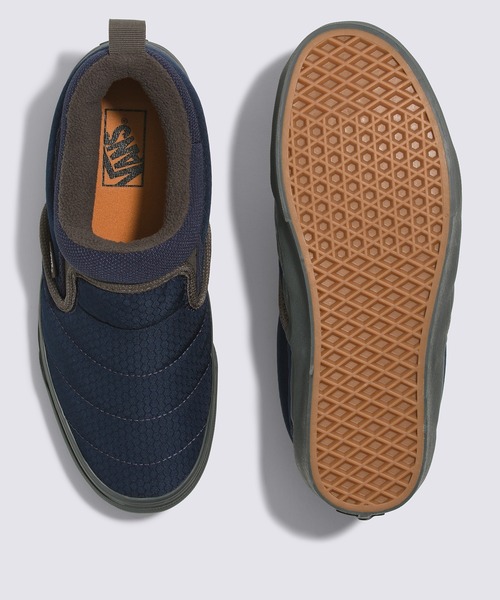 VANS(バンズ)の「スリッポン ミッド / Slip-On Mid COZY MESH PARISIAN VN0009QUJDU1(スリッポン・メンズ・ネイビー・4.5/4)」の3枚目の写真