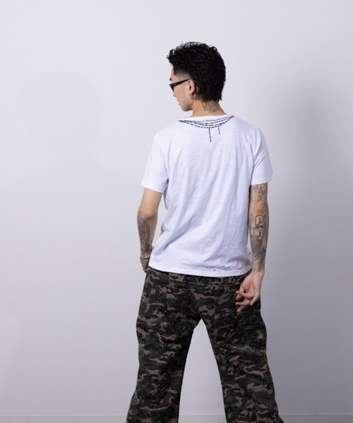 CREO STORE(クレオストア)の「Ruin Texture Graphic Tee/ルインテクスチャーグラフィックTシャツ(Tシャツ/カットソー・メンズ・ホワイト/ブラック・1/2)」の14枚目の写真