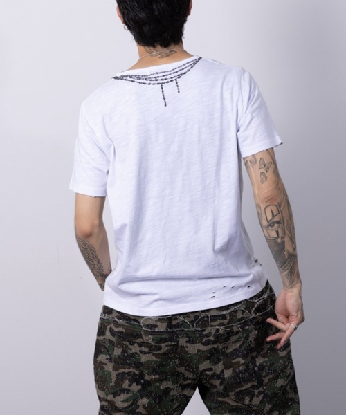 CREO STORE(クレオストア)の「Ruin Texture Graphic Tee/ルインテクスチャーグラフィックTシャツ(Tシャツ/カットソー・メンズ・ホワイト/ブラック・1/2)」の16枚目の写真