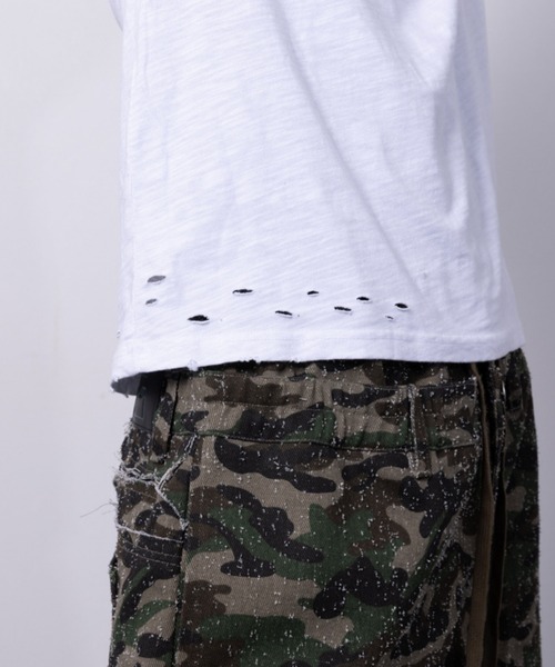 CREO STORE(クレオストア)の「Ruin Texture Graphic Tee/ルインテクスチャーグラフィックTシャツ(Tシャツ/カットソー・メンズ・ホワイト/ブラック・1/2)」の17枚目の写真