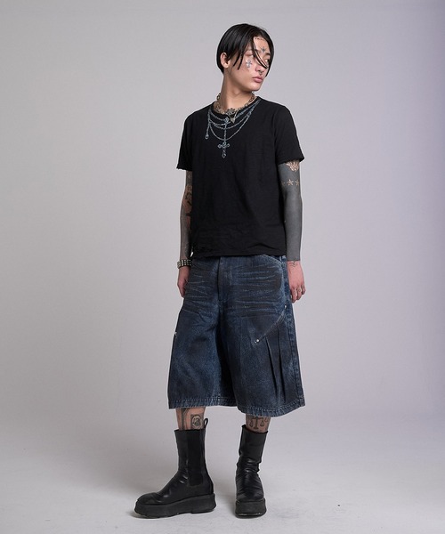 CREO STORE(クレオストア)の「Ruin Texture Graphic Tee/ルインテクスチャーグラフィックTシャツ(Tシャツ/カットソー・メンズ・ホワイト/ブラック・1/2)」の10枚目の写真