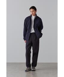 Y / ORGANIC COTTON CHINO BELTED TROUSERS