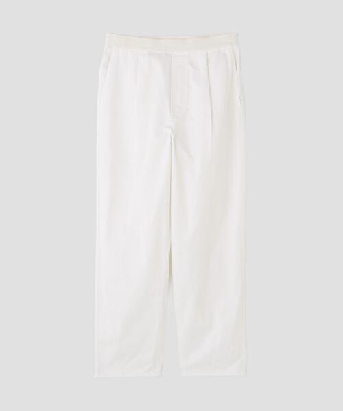 Y（ワイ）の「Y / ORGANIC COTTON CHINO BELTED TROUSERS（その他パンツ・メンズ・ホワイト/ネイビー・MEDIUM/LARGE/SMALL）」の5枚目の写真
