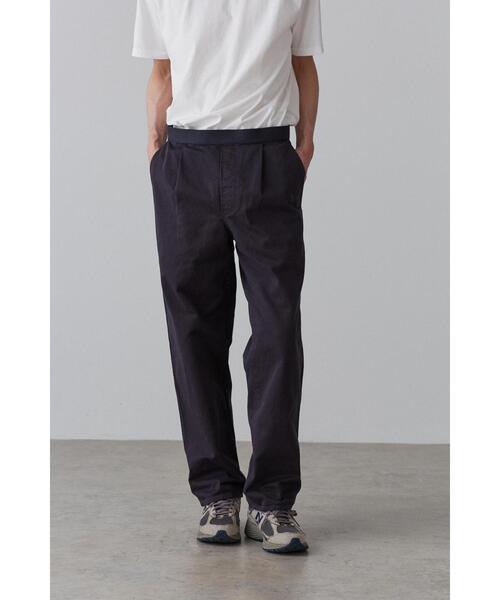 Y（ワイ）の「Y / ORGANIC COTTON CHINO BELTED TROUSERS（その他パンツ・メンズ・ホワイト/ネイビー・MEDIUM/LARGE/SMALL）」の7枚目の写真