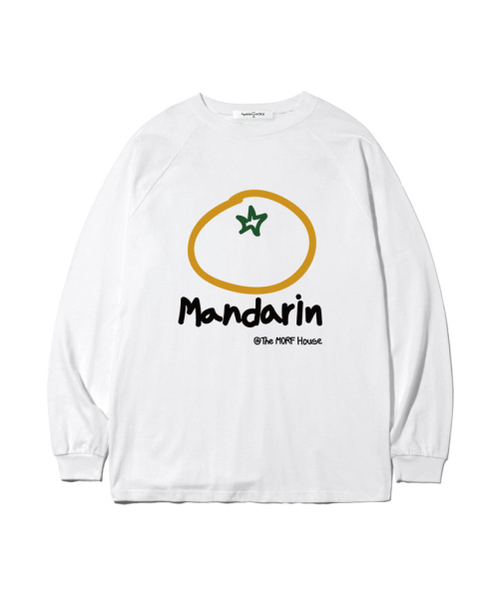 THEMORFHOUSE（ザモーフハウス）の「  MORFプリントオーバーサイズロングスリーブホワイト（Tシャツ/カットソー・レディース・その他・MEDIUM/LARGE）」の2枚目の写真