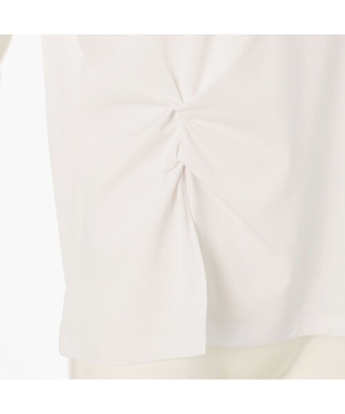 BRIEFING(ブリーフィング)の「WOMEN’S SIDE TWISTED SKIPPER SHIRT(リラックスフィット)(Tシャツ/カットソー・レディース・ホワイト・M)」の9枚目の写真
