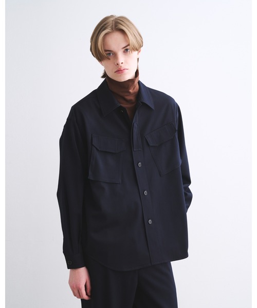 Traditional Weatherwear(トラディショナルウェザーウェア)の「SHIRT 004(Tシャツ/カットソー・メンズ・トップグレー/ネイビー・S/M/L)」の1枚目の写真