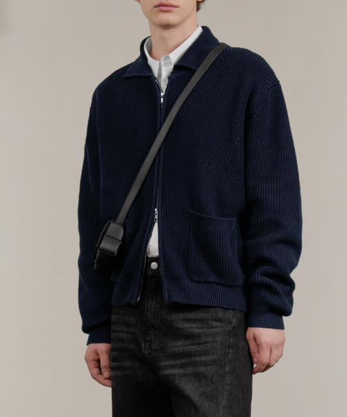 INTEMPOMOOD(インテンポムード)の「モノトーンフルジップニット_ネイビー(カーディガン/ボレロ・レディース・ネイビー・MEDIUM/LARGE/X-LARGE)」の19枚目の写真