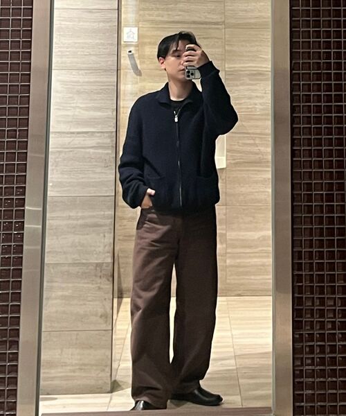 INTEMPOMOOD(インテンポムード)の「モノトーンフルジップニット_ネイビー(カーディガン/ボレロ・レディース・ネイビー・MEDIUM/LARGE/X-LARGE)」の5枚目の写真