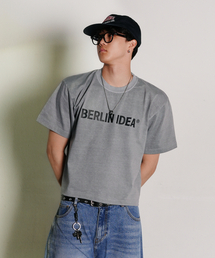 ベルリンアイデアガーメンツクロップクルーネック_PIGMENT GRAY
