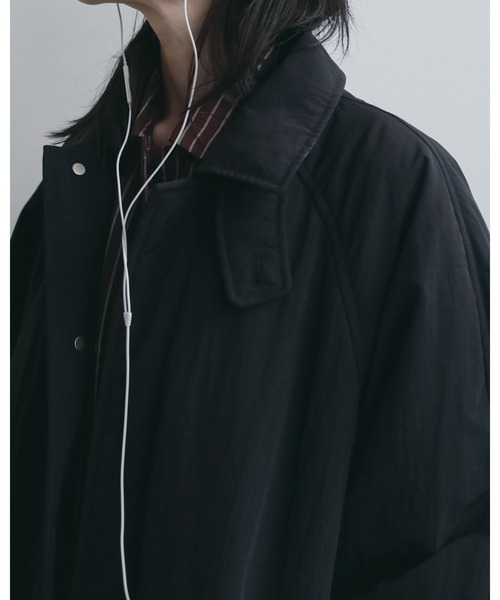 anuke（アンヌーク）の「Padded Soutiencollar Coat（ステンカラーコート・レディース・ベージュ/ブラック・38inch/36inch）」の16枚目の写真