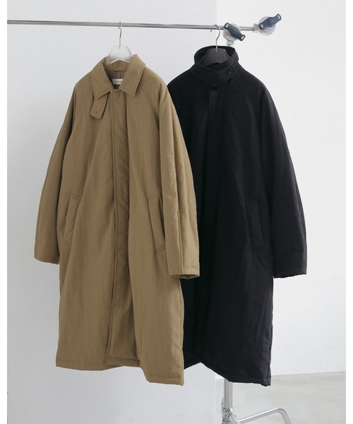 anuke（アンヌーク）の「Padded Soutiencollar Coat（ステンカラーコート・レディース・ベージュ/ブラック・38inch/36inch）」の12枚目の写真