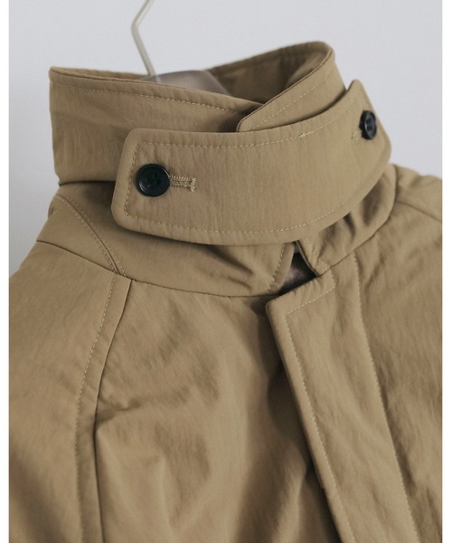 anuke（アンヌーク）の「Padded Soutiencollar Coat（ステンカラーコート・レディース・ベージュ/ブラック・38inch/36inch）」の14枚目の写真