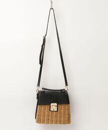 Ameri（アメリ）の「MEDI TRAPEZE RATTAN COMBI BAG（かごバッグ）」