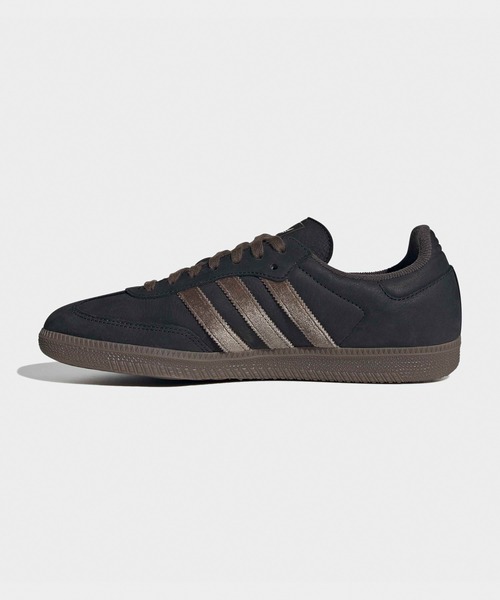adidas(アディダス)の「adidas/アディダス SAMBA OG サンバ スリーストライプス サイドライン 配色 スニーカー レースアップ フラット メンズ レディース 2026年秋冬 秋物(スニーカー・メンズ・ブラック×グレー・23/24/25/27/28/26.5/27.5/24.5/23.5)」の9枚目の写真