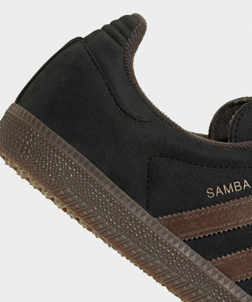 adidas(アディダス)の「adidas/アディダス SAMBA OG サンバ スリーストライプス サイドライン 配色 スニーカー レースアップ フラット メンズ レディース 2026年秋冬 秋物(スニーカー・メンズ・ブラック×グレー・23/24/25/27/28/26.5/27.5/24.5/23.5)」の2枚目の写真