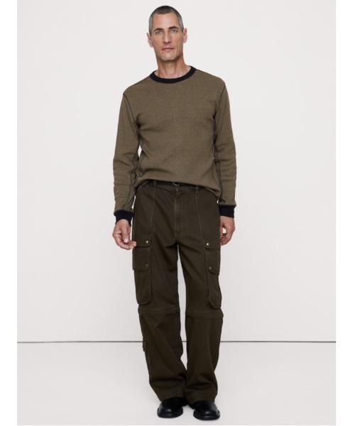 Banana Republic(バナナリパブリック)の「リブ コットン ロングスリーブ Tシャツ(Tシャツ/カットソー・メンズ・ネイビー/オリーブ/その他・L/XL/M/S)」の2枚目の写真