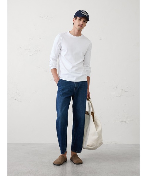 BANANA REPUBLIC FACTORY STORE(バナナリパブリック ファクトリーストア)の「BANANA REPUBLIC FACTORY STORE Luxe TouchロングスリーブTシャツ(Tシャツ/カットソー・メンズ・チャコールグレー/ブラック/ネイビー/ホワイト・S/L/M/XL)」の8枚目の写真