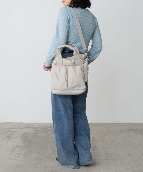 BONLECILL Marche(ボンルシールマルシェ)の「【BONLECILL Marche】2wayBIGポケットパフィーバッグ(ハンドバッグ・レディース・ブラック/ブラウン/アイボリー・FREE)」の9枚目の写真