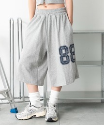 WEGO/ナンバリングカットハーフパンツ