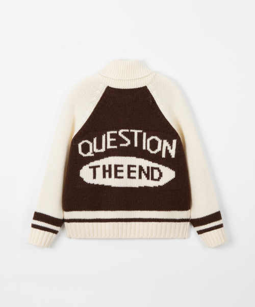THEENDQUESTION(ジエンドクエスチョン)の「Knit zip-up jumper / BROWN(ニット/セーター・レディース・その他・1/2)」の2枚目の写真
