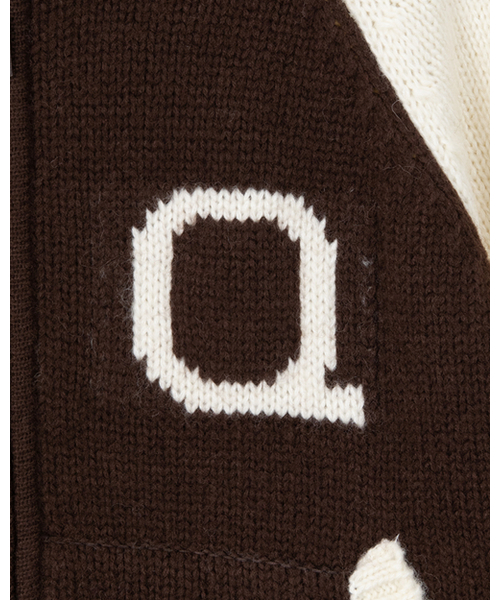 THEENDQUESTION(ジエンドクエスチョン)の「Knit zip-up jumper / BROWN(ニット/セーター・レディース・その他・1/2)」の4枚目の写真