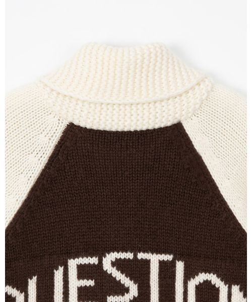 THEENDQUESTION(ジエンドクエスチョン)の「Knit zip-up jumper / BROWN(ニット/セーター・レディース・その他・1/2)」の5枚目の写真