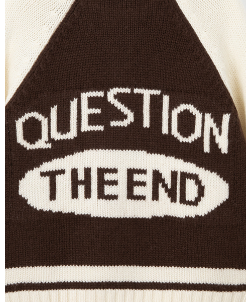 THEENDQUESTION(ジエンドクエスチョン)の「Knit zip-up jumper / BROWN(ニット/セーター・レディース・その他・1/2)」の6枚目の写真