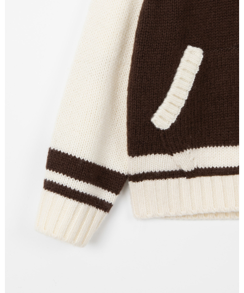 THEENDQUESTION(ジエンドクエスチョン)の「Knit zip-up jumper / BROWN(ニット/セーター・レディース・その他・1/2)」の7枚目の写真