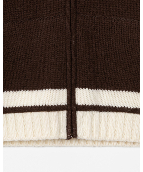 THEENDQUESTION(ジエンドクエスチョン)の「Knit zip-up jumper / BROWN(ニット/セーター・レディース・その他・1/2)」の8枚目の写真