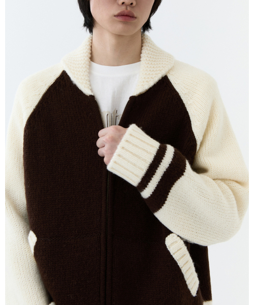 THEENDQUESTION(ジエンドクエスチョン)の「Knit zip-up jumper / BROWN(ニット/セーター・レディース・その他・1/2)」の11枚目の写真