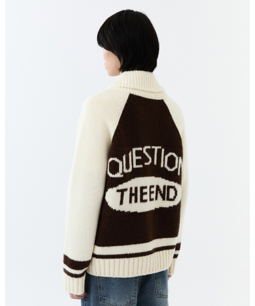 THEENDQUESTION(ジエンドクエスチョン)の「Knit zip-up jumper / BROWN(ニット/セーター・レディース・その他・1/2)」の12枚目の写真