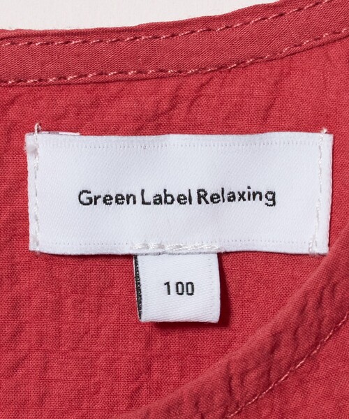 green label relaxing(グリーンレーベルリラクシング)の「カタアキ バルーン ショルダー ブラウス / キッズ 100cm-130cm(シャツ/ブラウス・キッズ・レッド/ブラック・110cm/120cm/100cm/130cm)」の11枚目の写真