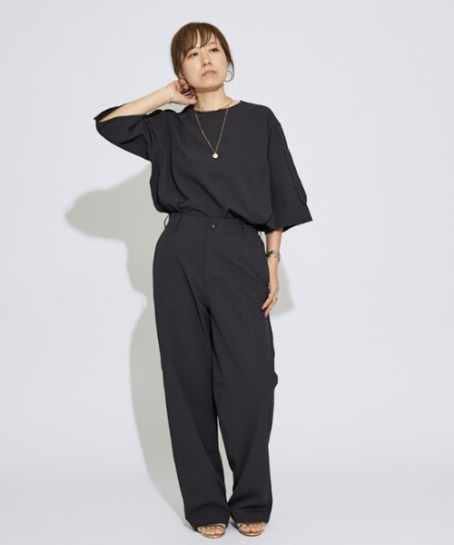 DESIGNWORKS(デザインワークス)の「【一部店舗限定】吸水拡散ワイドパンツ(その他パンツ・レディース・ブラック・38/36)」の12枚目の写真