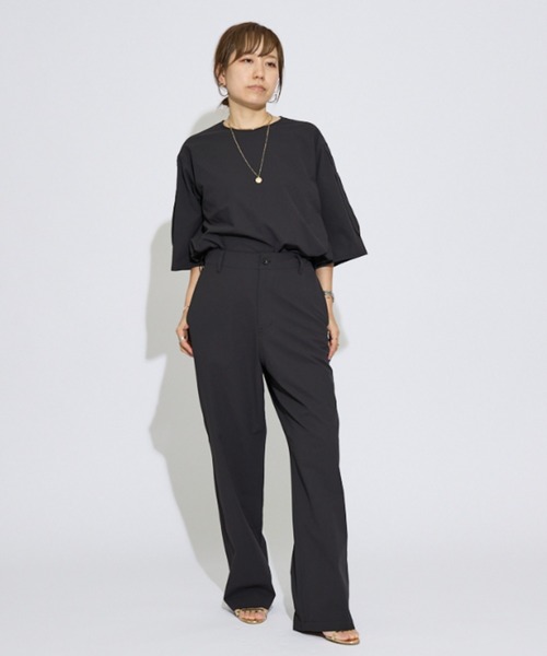 DESIGNWORKS(デザインワークス)の「【一部店舗限定】吸水拡散ワイドパンツ(その他パンツ・レディース・ブラック・38/36)」の6枚目の写真