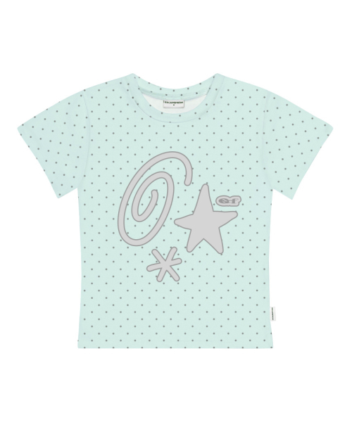 ESCAPEFROM(エスケープフロム)の「キッチシンボルプリントドットスリムフィット半袖Tシャツライトピンク(Tシャツ/カットソー・レディース・その他・MEDIUM)」の2枚目の写真