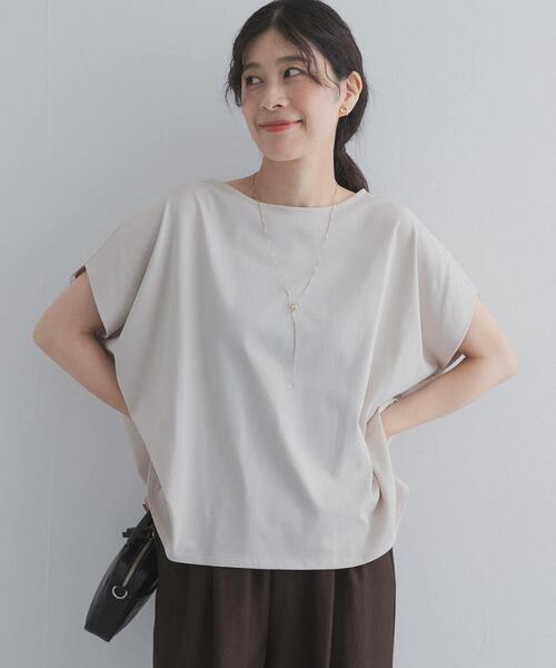 URBAN RESEARCH DOORS(アーバンリサーチドアーズ)の「バックジッププルオーバー(Tシャツ/カットソー・レディース・ブラック/オレンジ/ベージュ系その他・FREE)」の3枚目の写真