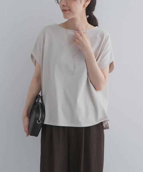 URBAN RESEARCH DOORS(アーバンリサーチドアーズ)の「バックジッププルオーバー(Tシャツ/カットソー・レディース・ブラック/オレンジ/ベージュ系その他・FREE)」の5枚目の写真