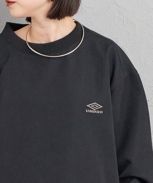 UMBRO（アンブロ）の「【WEB先行予約】[UMBRO/アンブロ] 別注 ワンポイントロゴ刺繍 ドローコードスウェット（スウェット・レディース・ブラウン/ブラック・S/XL/L/M）」の12枚目の写真